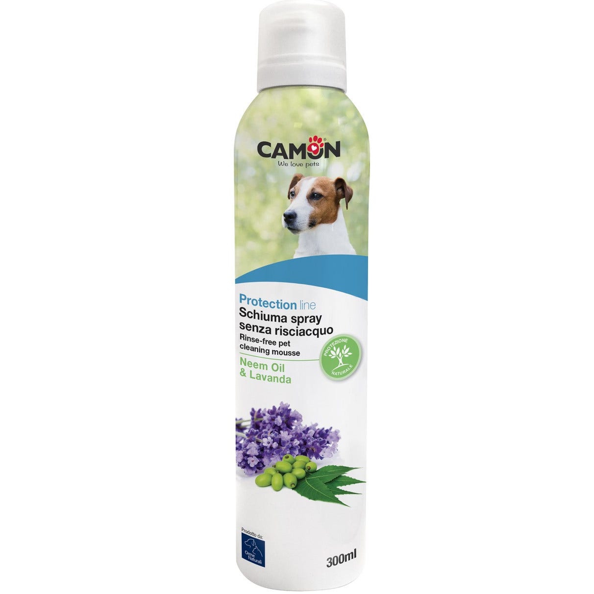 Camon Protection Schiuma Spray Senza Risciacquo Neem Lavanda Cane/Gatto 300ml  - 2