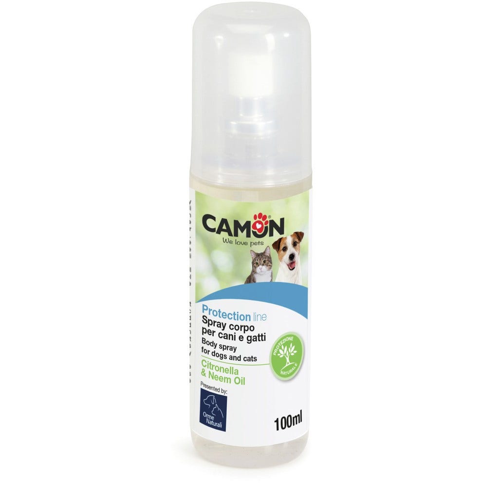 Camon Protection Spray Corpo Antiparassitario Citronella Neem Cane/Gatto 100ml  - 2