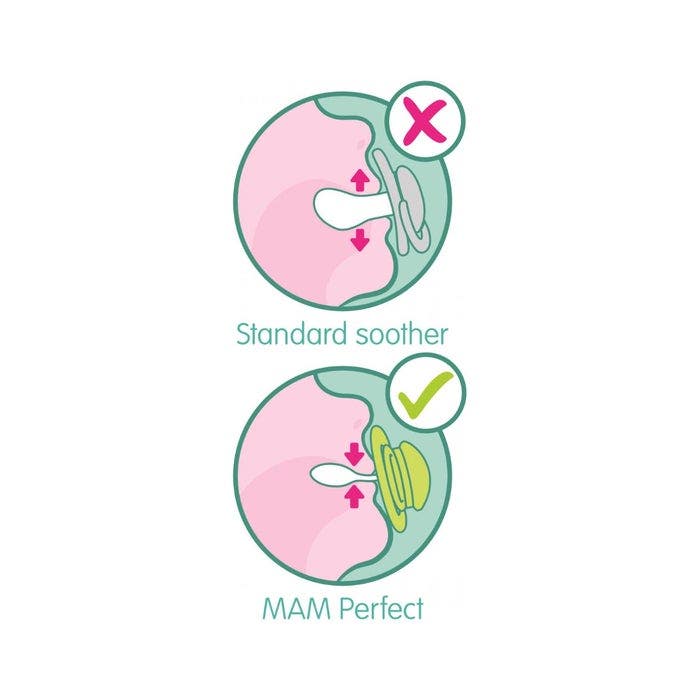 Mam Perfect Succhietto Silicone Maschio 1 Pezzo 16 Mesi+-4