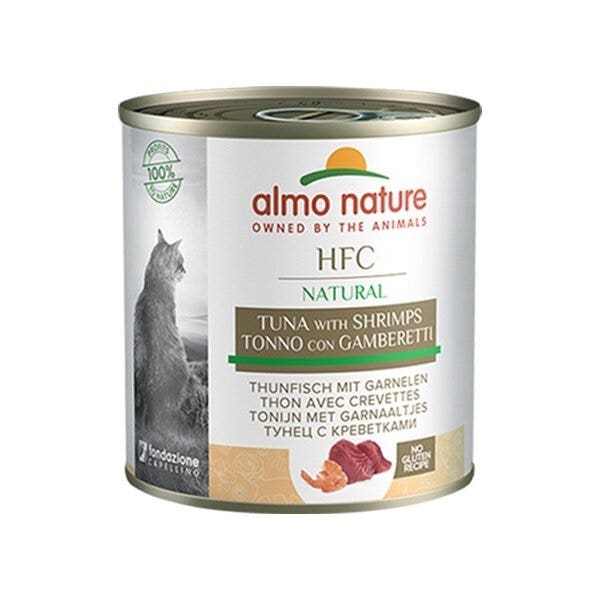 Almo Nature HFC Natural Cibo Umido Tonno E Gamberetti Per Gatti Adulti Lattina 280g-3