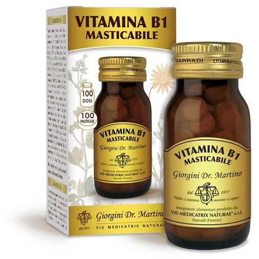 Dr. Giorgini Vitamina B1 Masticabile 100 Pastiglie -2