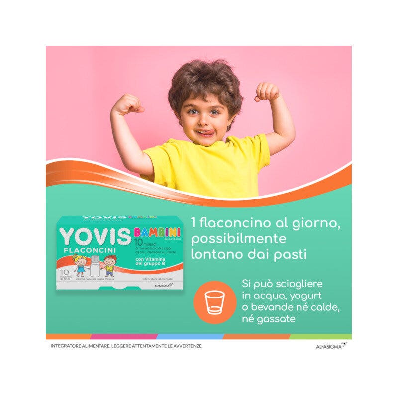 Yovis Bambini Flaconcini Fragola 10x10ml-14