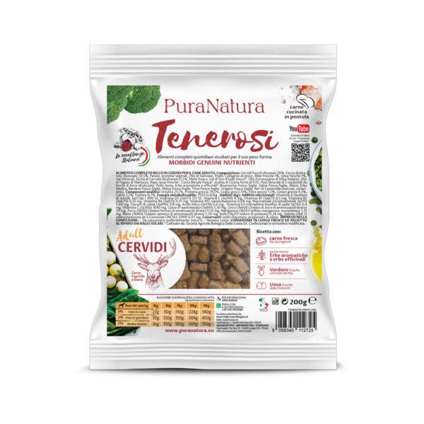 PuraNatura Tenerosi Cervidi Cibo Secco Cani Adulti Sacco 200g-1
