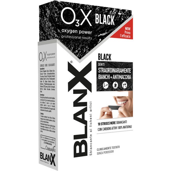 Blanx O3X Black Strisce Sbiancanti E Antimacchia 14 Pezzi  - 2