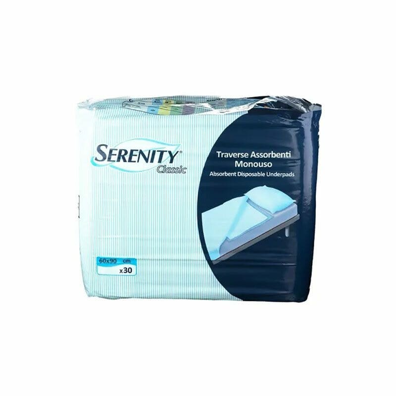 Serenity Traversa Assorbente Salvamaterasso Monouso Classic 60x90cm 30 Pezzi-2