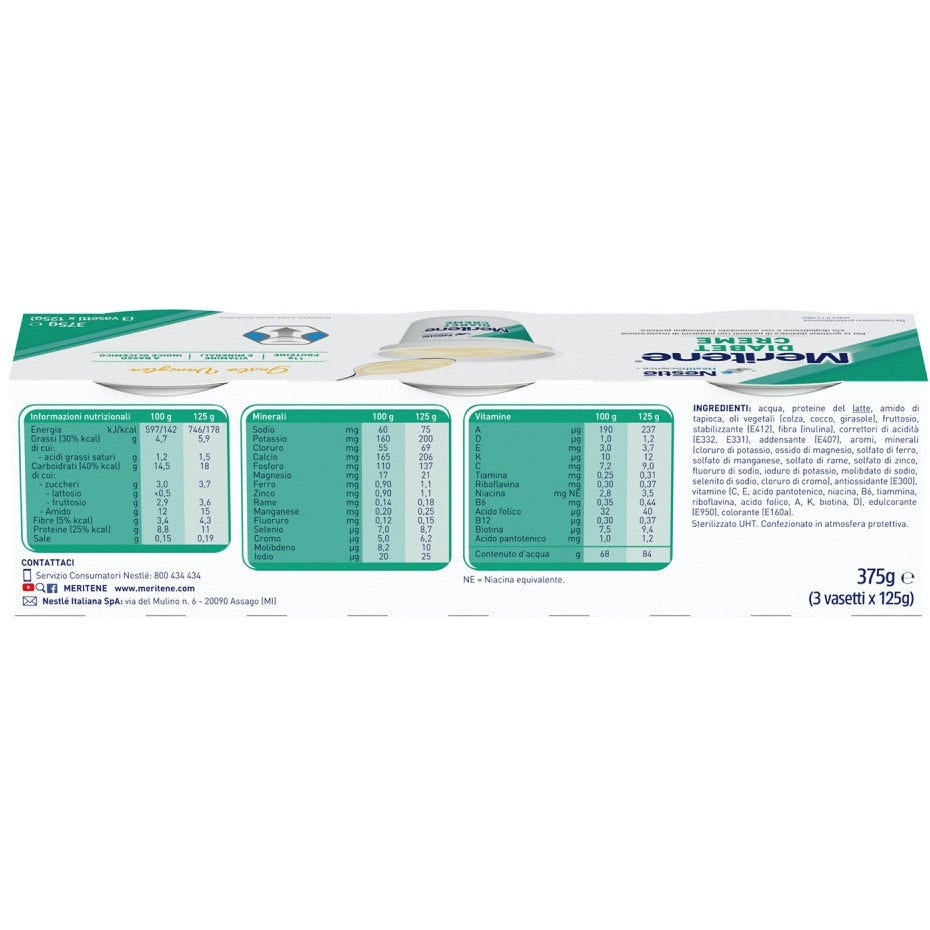 Meritene Diabet Crema Vaniglia 3x125g-4
