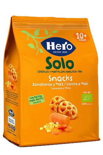 Hero Baby Solo Snack Carote e Mais Biologici 40g-1