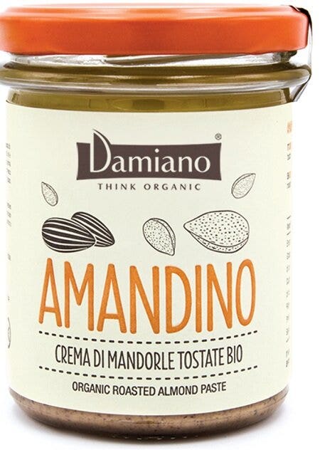 Damiano Amandino Crema Di Mandorle Tostate Bio 180g-1
