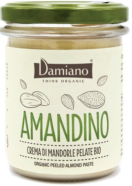 Damiano Amandino Crema Di Mandorle Pelate Bio 180g-1