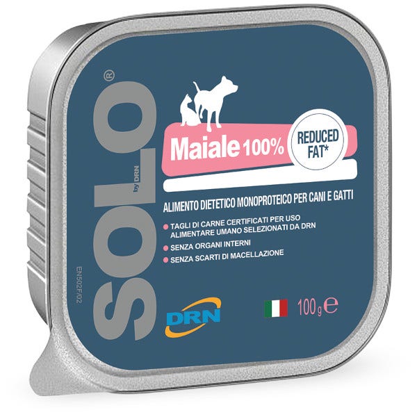 Drn Solo Blue Maiale Alimento Dietetico Monoproteico Umido Per Cani/Gatti 300g-2