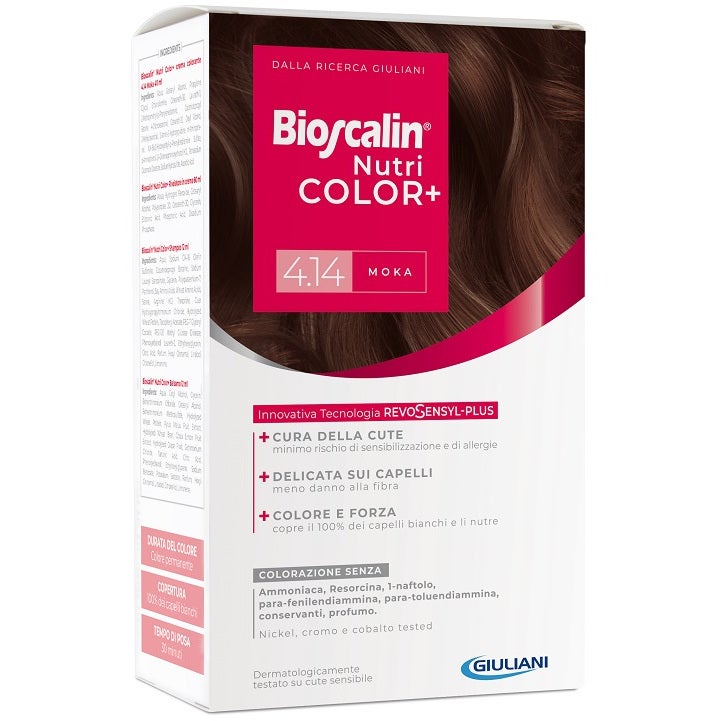 Bioscalin Nutricolor Plus Colorazione Capelli Permanente 4,14 Moka  - 2