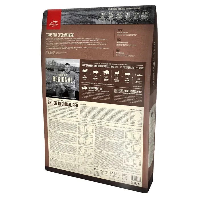 Orijen Regional Red Crocchette Con Manzo Angus E Cinghiale Per Cani Sacco 6kg-2