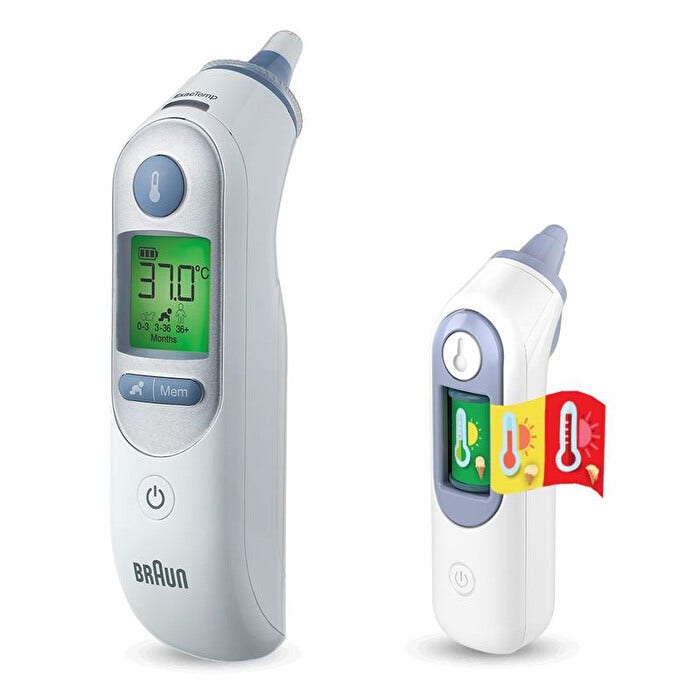 Braun TermoScan7 Termometro Auricolare+ 1 Termometro Giocattolo Bambini 0m+-2