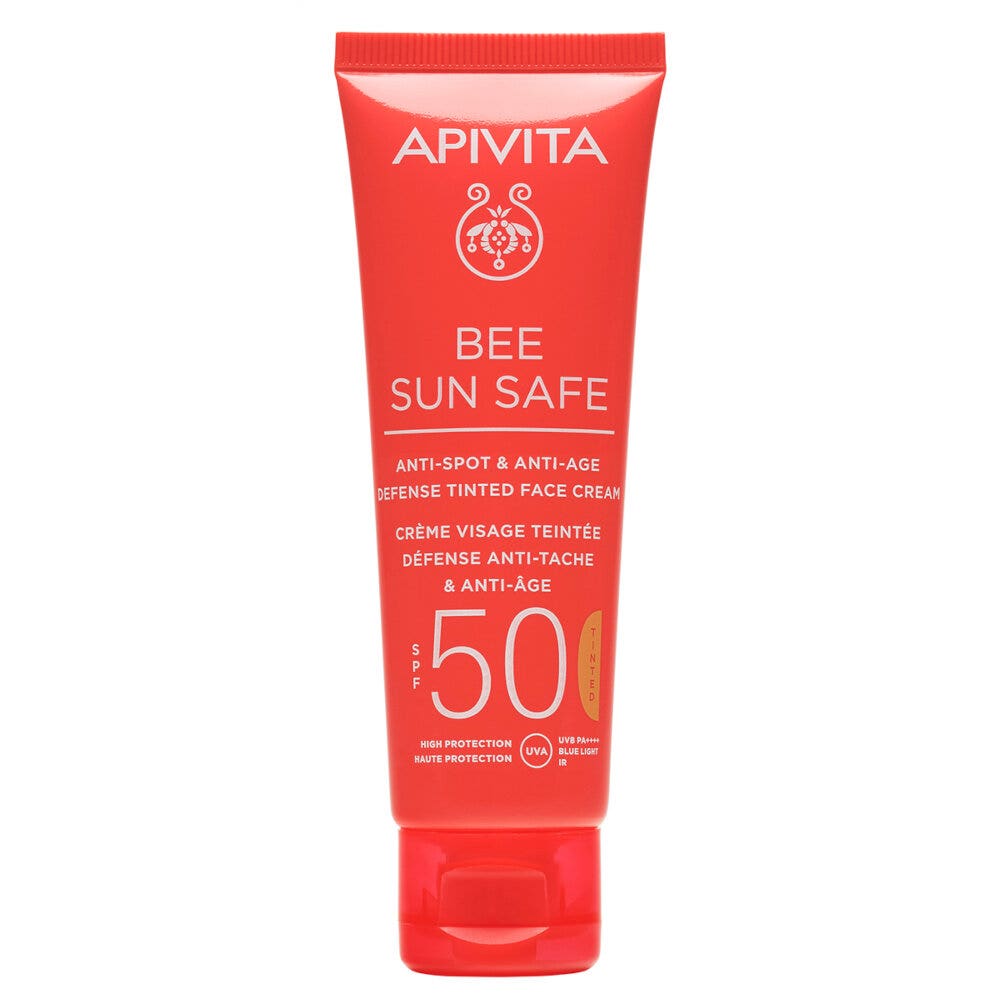 Apivita Bee Sun Safe Crema Viso Colorata SPF50 Anti-Macchia&Anti-Age 50ml-1