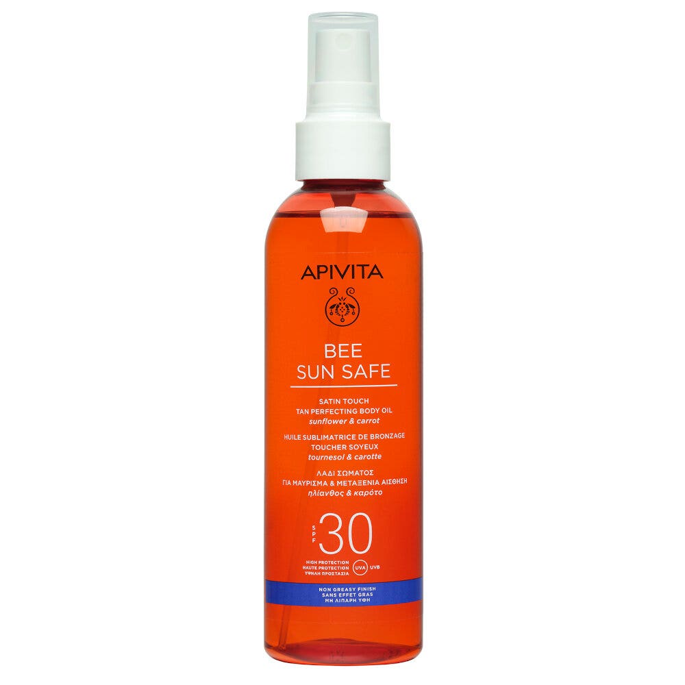 Apivita Bee Sun Safe Olio Corpo Abbronzante SPF30 200ml-1