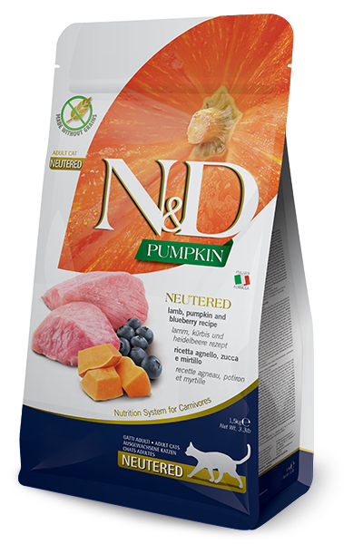 Farmina N&D Pumpkin Neutered Agnello E Zucca Gatti Adulti Sterilizzati Sacco 5kg-3
