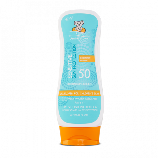 Australian Gold Sensitive Sun Protection Lozione Solare SPF 50 Per Bambini 237ml-1