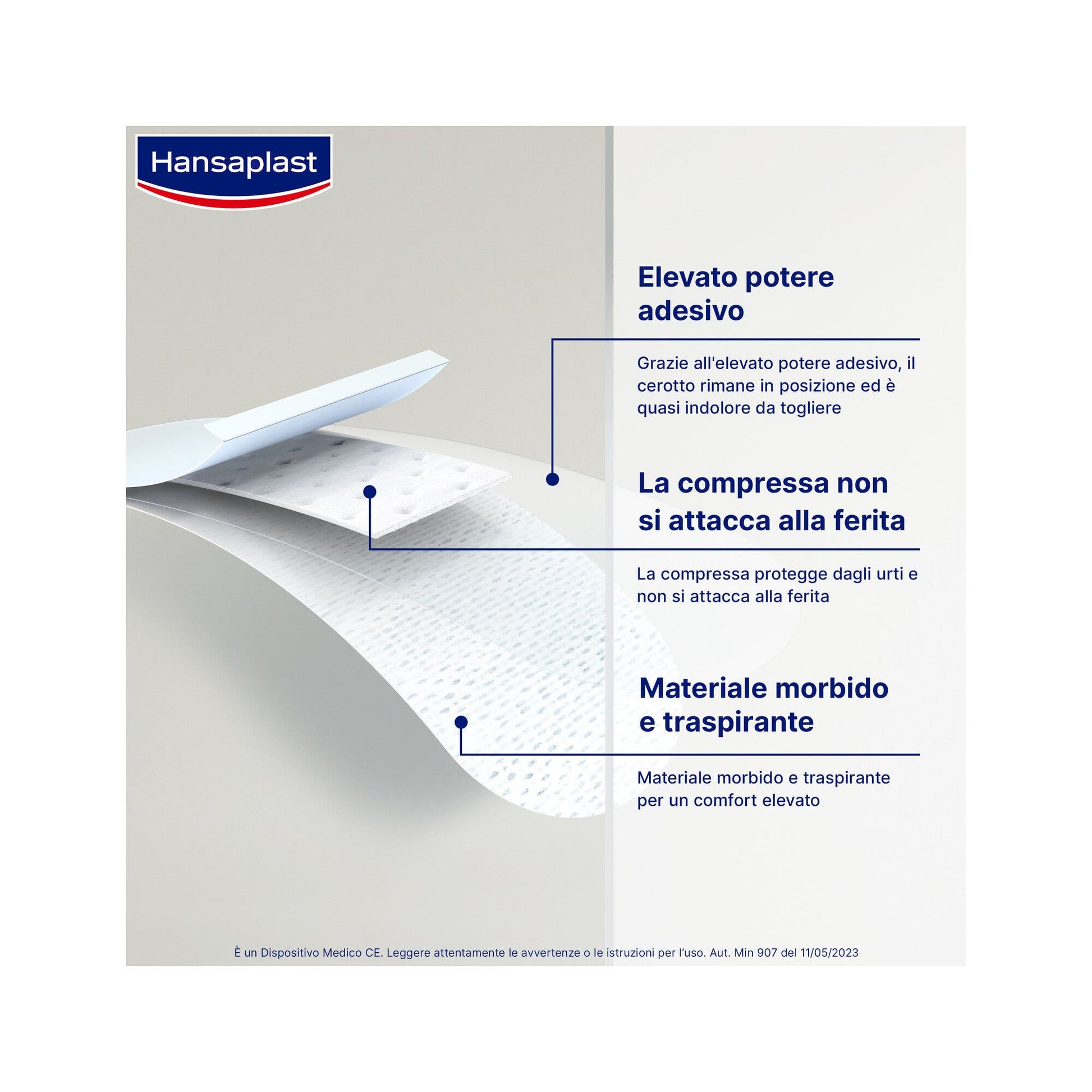 Hansaplast Cerotti Sensitive XXL Medicazione Per Ferite Medio Grandi 8x10cm 5 Pezzi-3