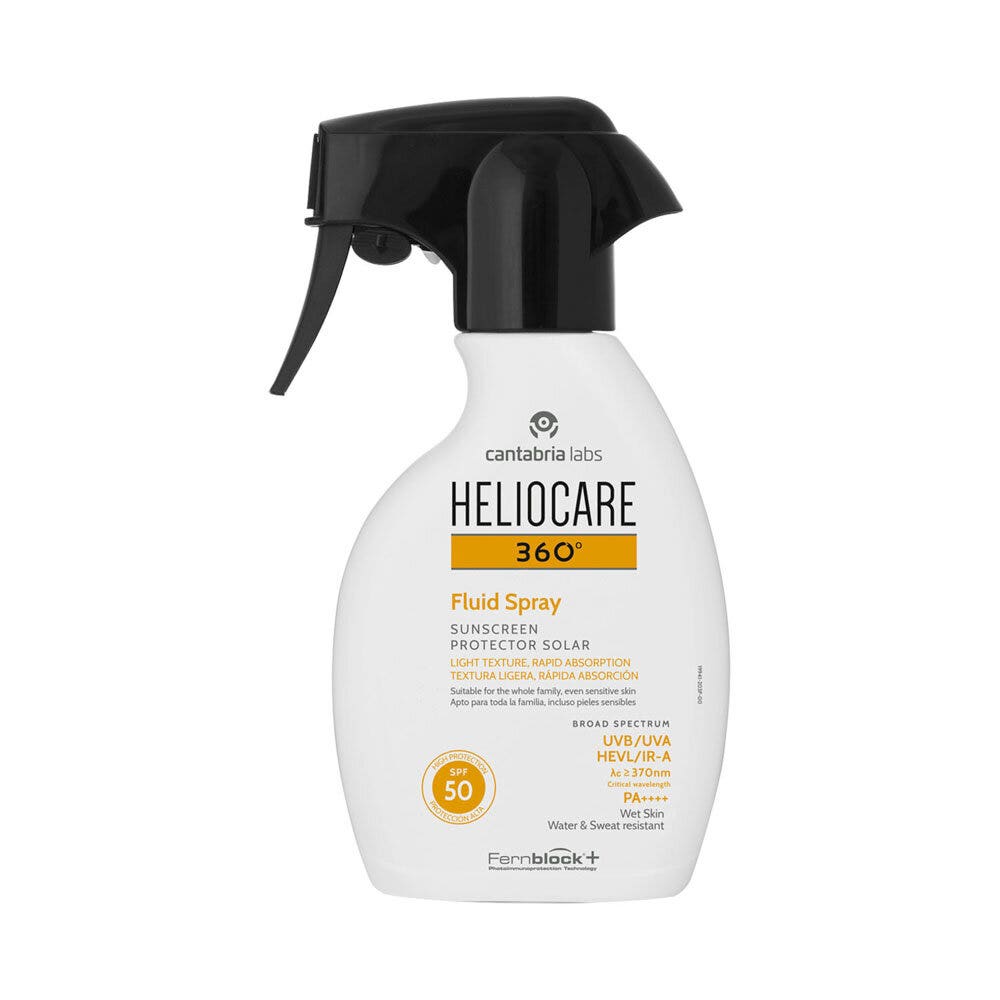Heliocare 360° Fluid Lozione Fluida Latte Spray Solare 250ml SPF50-3