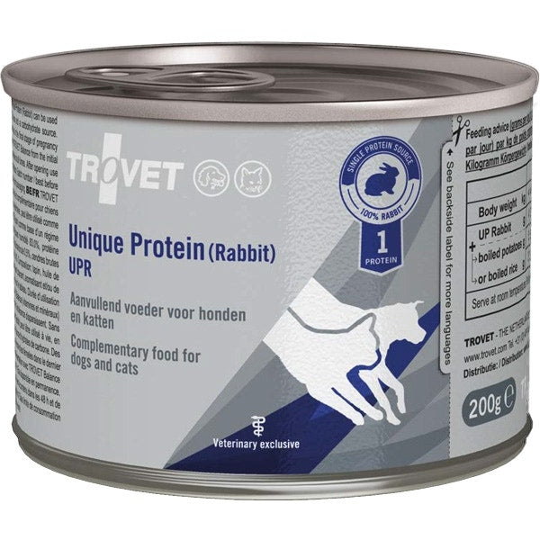Trovet Unique Protein Coniglio Mangime Complementare per Cani e Gatti 200g-1