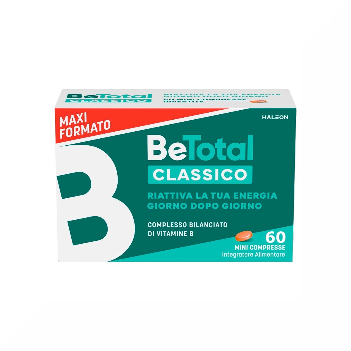 Be-Total Integratore Alimentare Vitamina B/B3/B12 Acido Folico Energia Per Adulti 60 Compresse-7