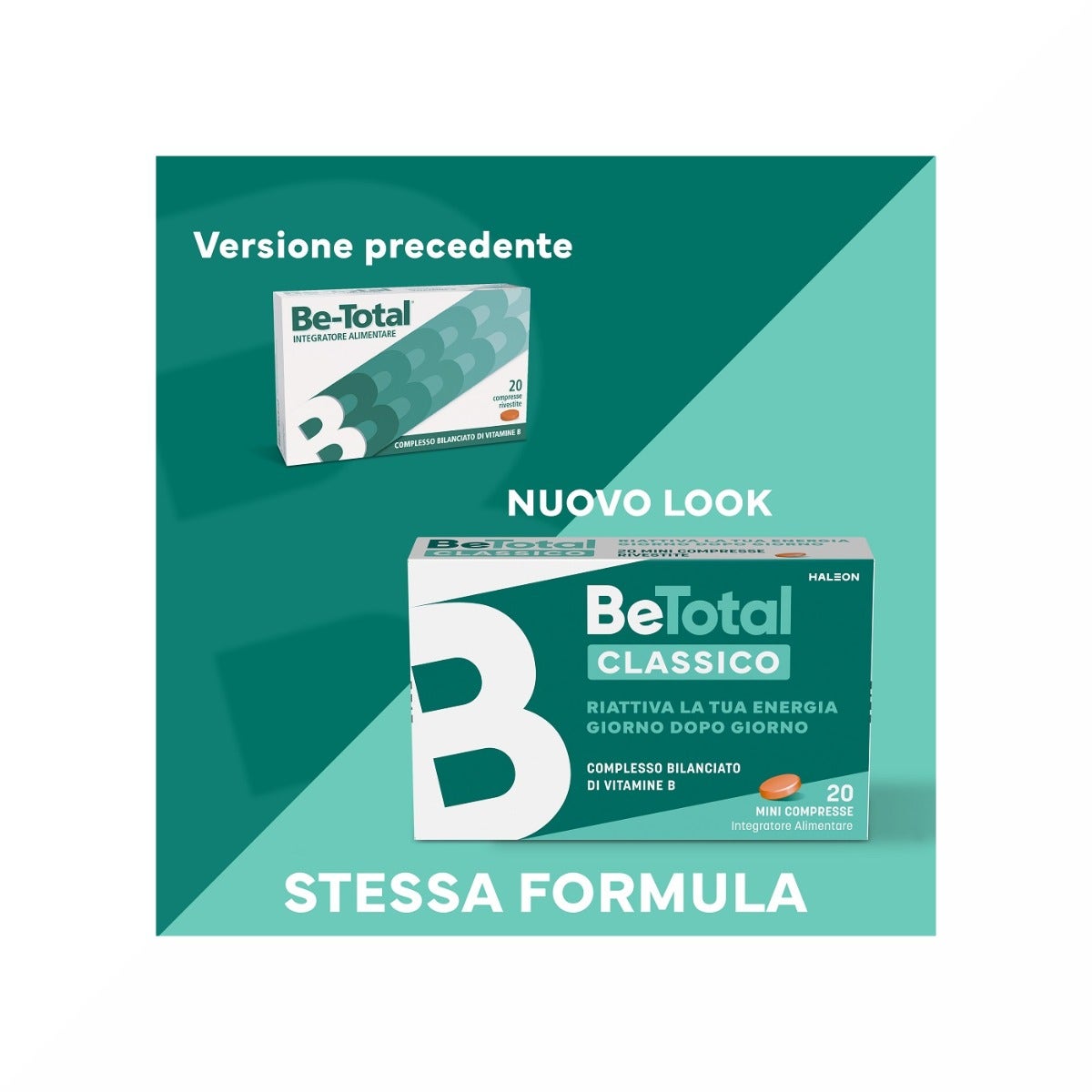 Be-Total Integratore Alimentare Vitamina B/B3/B12 Acido Folico Energia Per Adulti 60 Compresse-8