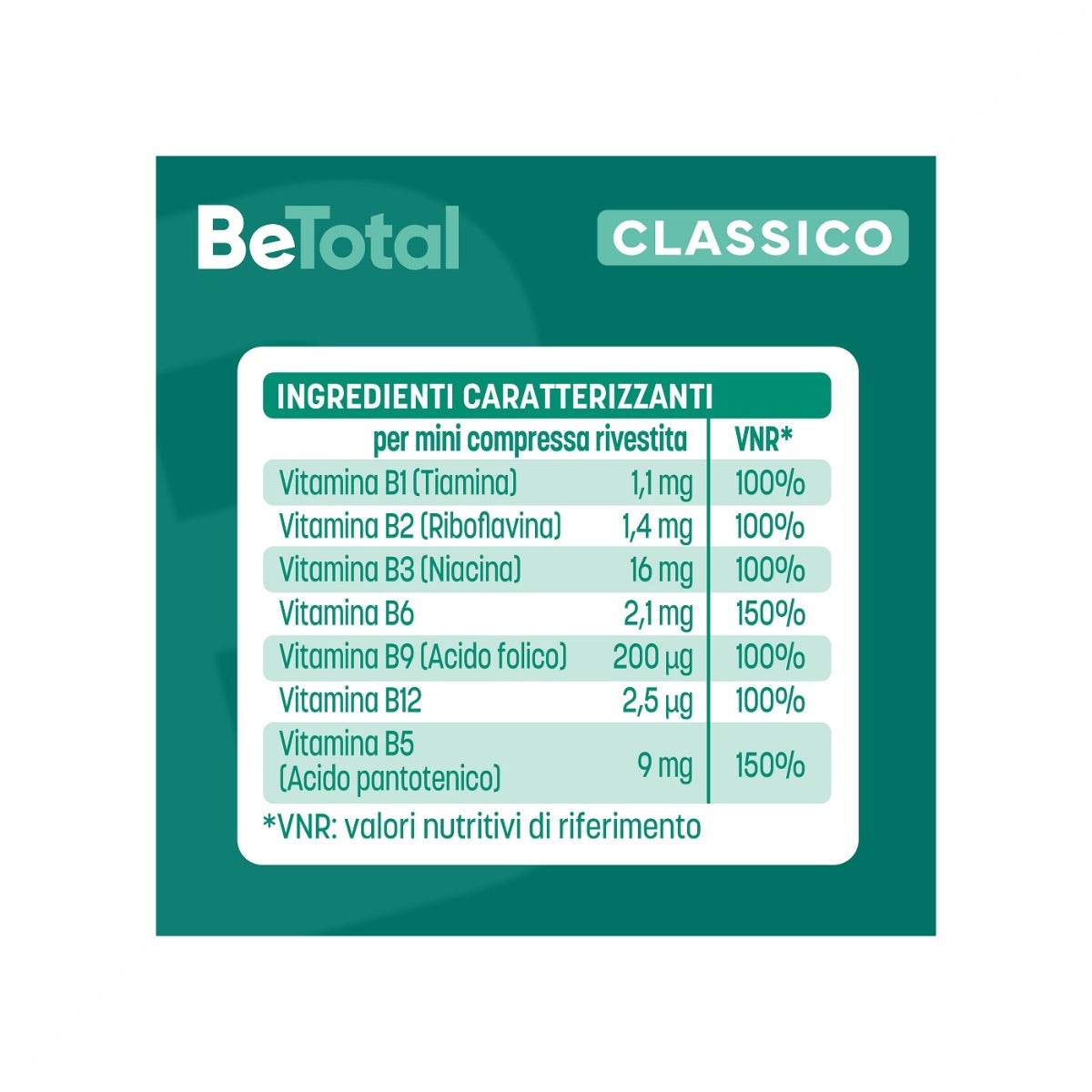 Be-Total Integratore Alimentare Vitamina B/B3/B12 Acido Folico Energia Per Adulti 60 Compresse-13