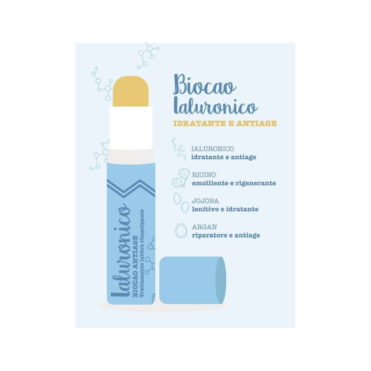 La Saponaria Biocao Balsamo Labbra Ialuronico 5,7ml-6