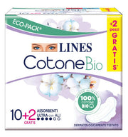 Lines Cotone Bio 12 Assorbenti Ultra Con Ali-1