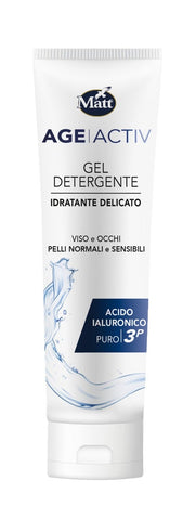 Matt Age Activ Gel Detergente Idratante Viso E Occhi Con Acido Ialuronico 150ml-2