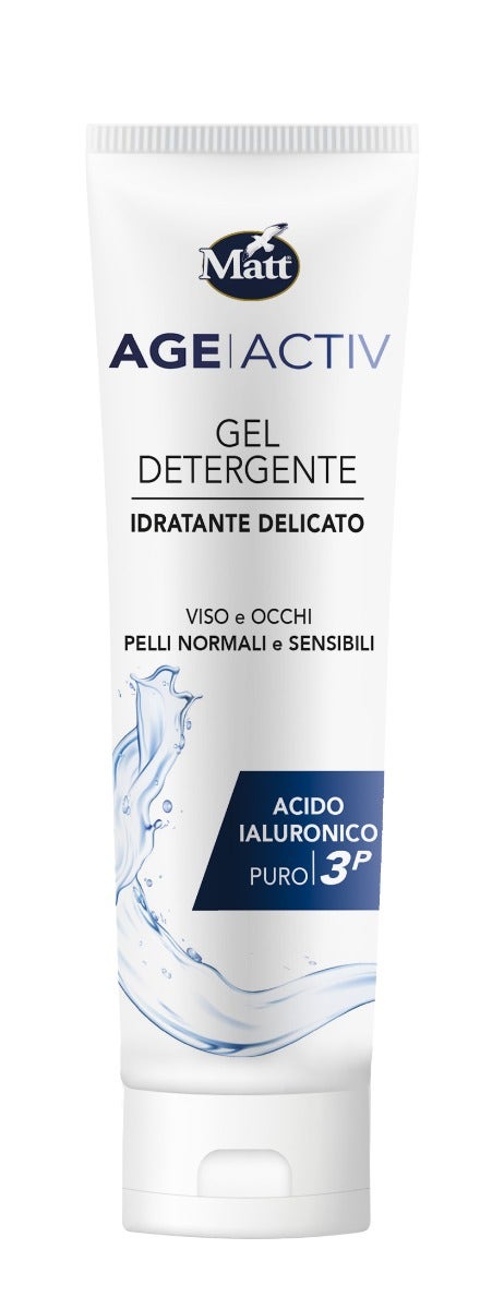 Matt Age Activ Gel Detergente Idratante Viso E Occhi Con Acido Ialuronico 150ml-2