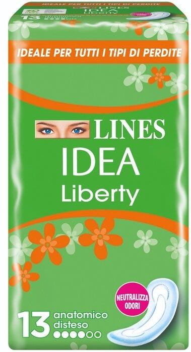 Lines Idea Liberty 13 Assorbenti Anatomici Distesi-1