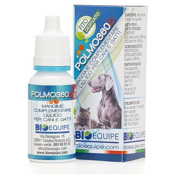 Polmo360b Mangime Complementare Per Vie Respiratorie Cani/Gatti  15ml-1