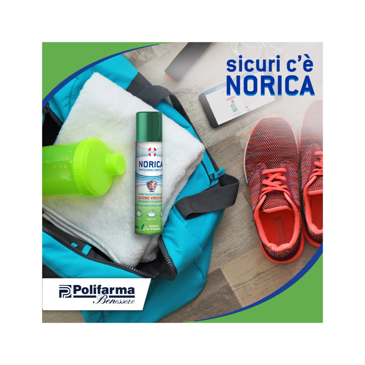 Norica Protezione Competa Spray Disinfettante Superfici 300ml-6
