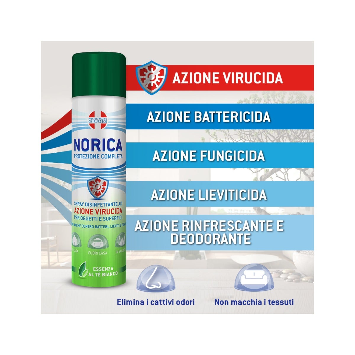 Norica Protezione Competa Spray Disinfettante Superfici 300ml-4