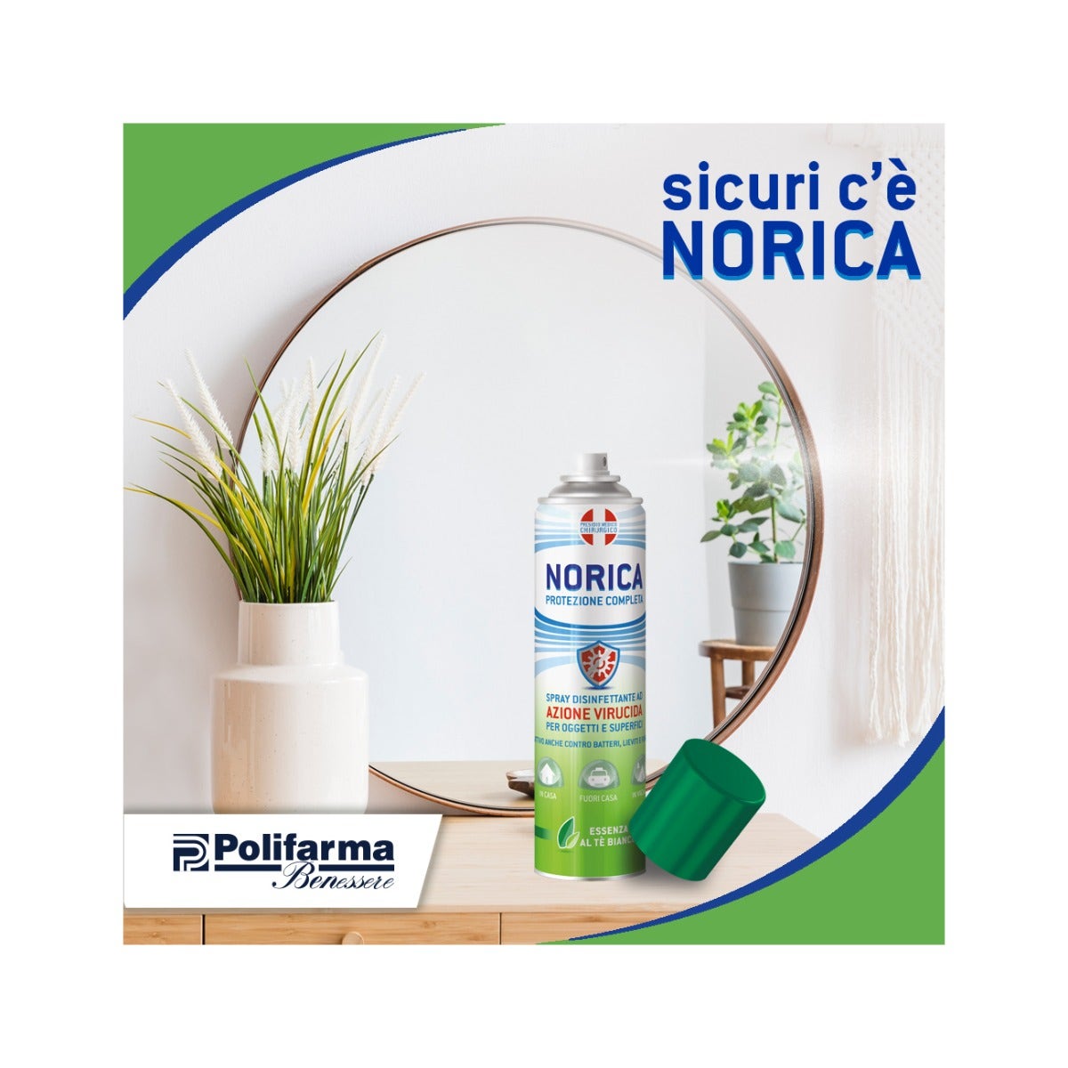 Norica Protezione Competa Spray Disinfettante Superfici 75ml-5