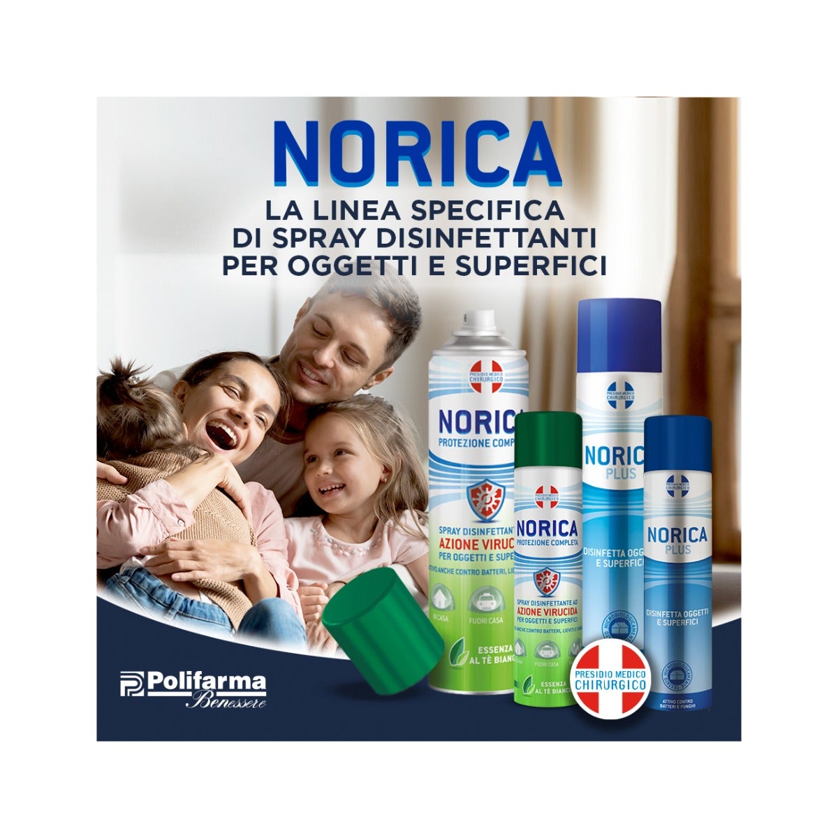 Norica Protezione Competa Spray Disinfettante Superfici 75ml-6