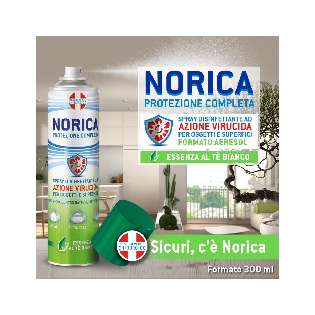Norica Protezione Competa Spray Disinfettante Superfici 75ml-4