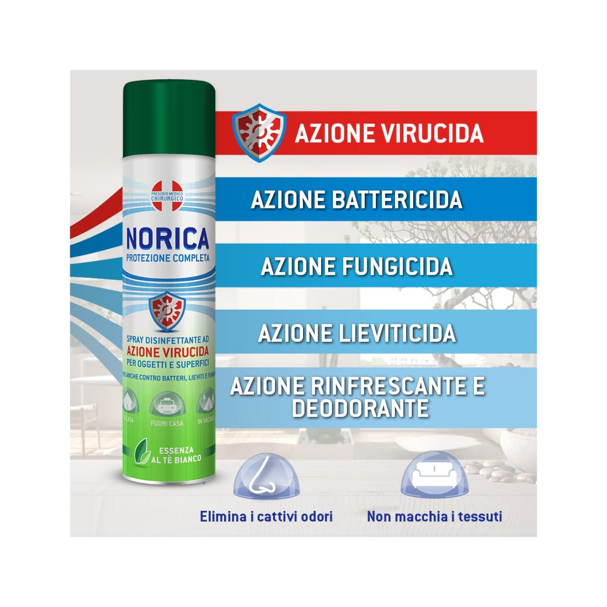 Norica Protezione Competa Spray Disinfettante Superfici 75ml-3