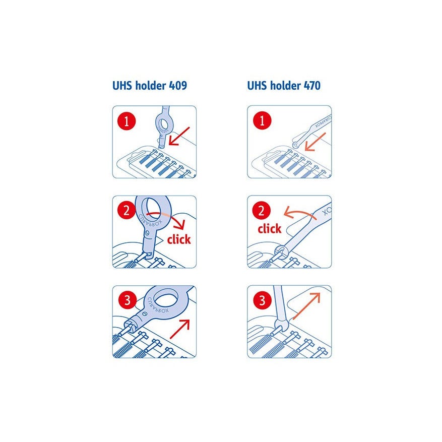 Curaprox CPS 09 Prime Start 5 Scovolini+ 1 Maniglia UHS 409 + 1 Maniglia UHS 470-7