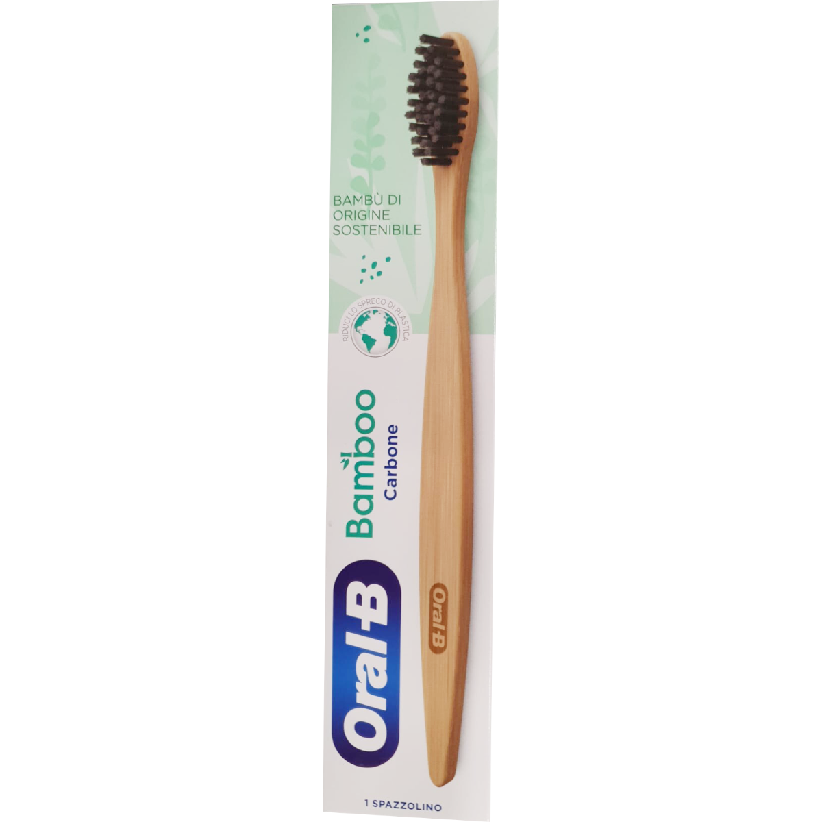 Oralb Bamboo Carbone Spazzolino Manuale-1