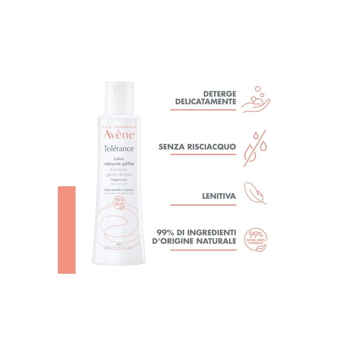 Avene Tolerance Lozione Detergente In Gel Viso E Occhi Pelli Sensibili Reattive 400ml-7