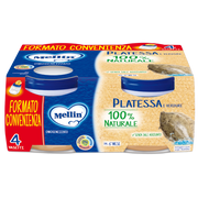 Mellin Omogeneizzato Platessa 6M+ 4x80g-1
