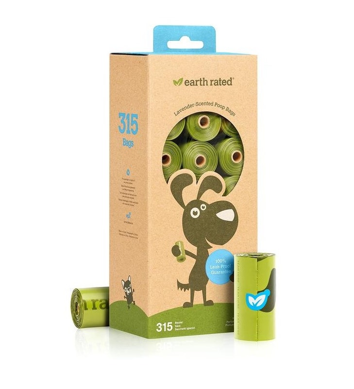 Earth Rated Sacchetti Biodegradabili Inodore 21 Rotolini x 15 Sacchetti-1