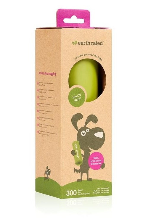 Earth Rated Sacchetti Biodegradabili Fragranza Lavanda 1 Rotolo x 300 Sacchetti-1