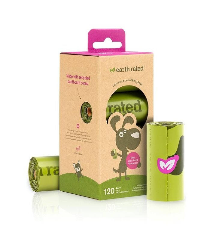 Earth Rated Sacchetti Biodegradabili Fragranza Lavanda 8 Rotolini x 15 Sacchetti-1