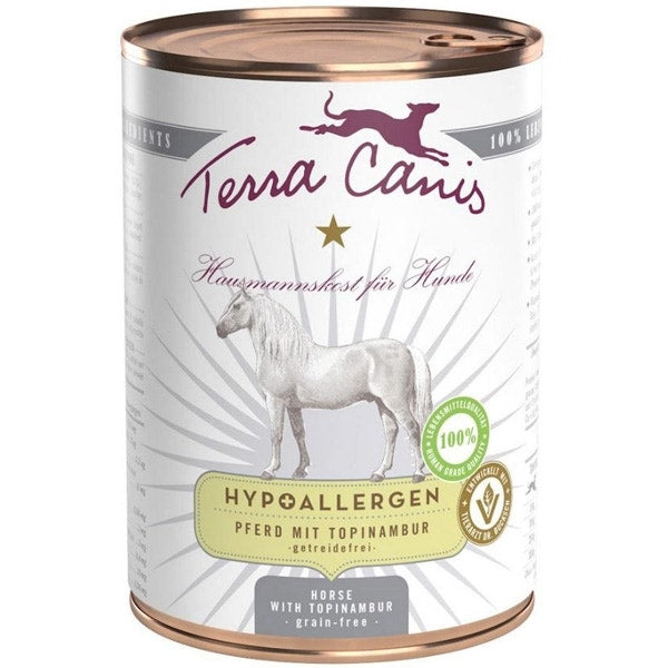Terra Canis Cibo Umido Con Cavallo E Topinambur Per Cani Adulti Scatoletta 400g-1