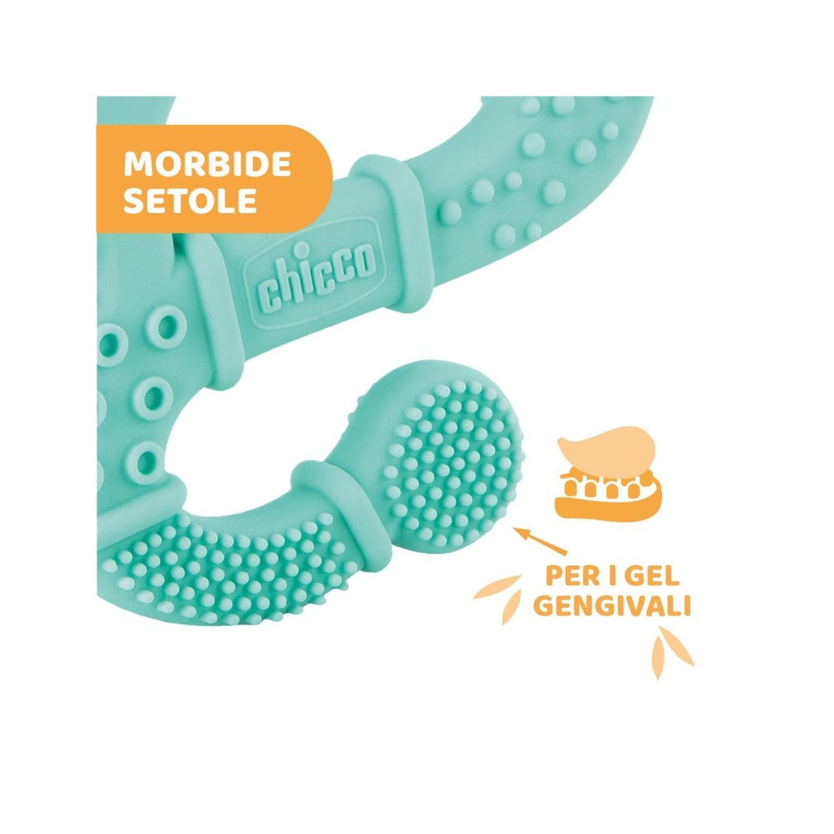 Chicco Massaggiagengive Soft Iguana Femmina Setole Morbide-4