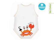 J Bimbi Body Neonato 0-36 Mesi In Fresco Cotone Biologico Fantasia Granchio-1