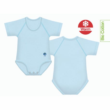 J Bimbi Body Bio Caldo Cotone Bio Warm Colore Azzurro 0-36 Mesi-3